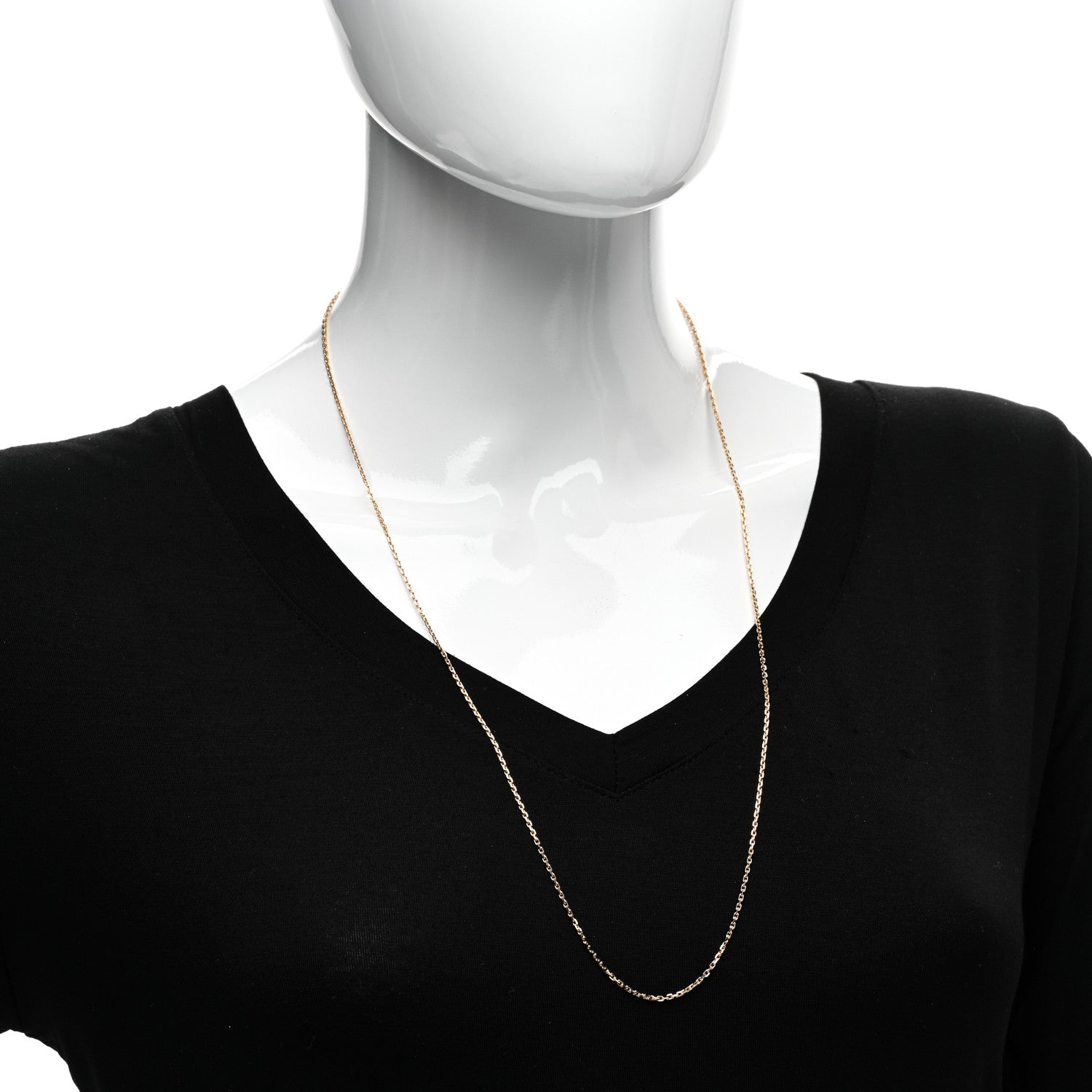 Van Cleef & Arpels 18K Yellow Gold Trace Chain 70cm 2 of 6