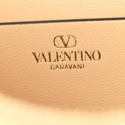 Valentino Garavani Grainy Calfskin Small Vlogo Moon Hobo Bag Cappuccino 6 of 9