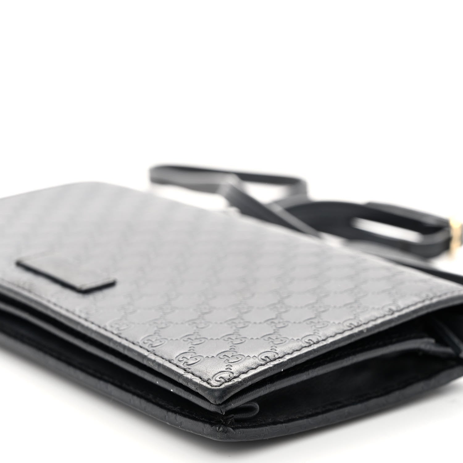 Gucci Microguccissima Crossbody Wallet Black 11 of 11