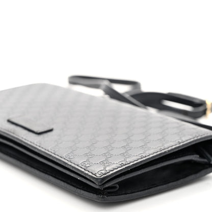 Gucci Microguccissima Crossbody Wallet Black 11 of 11