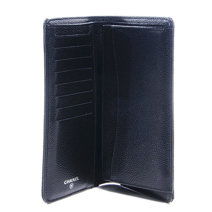 Chanel Caviar Quilted Yen Wallet Black 6 of 9