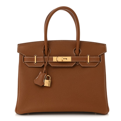 Hermes Togo Birkin 30 Gold 1 of 12