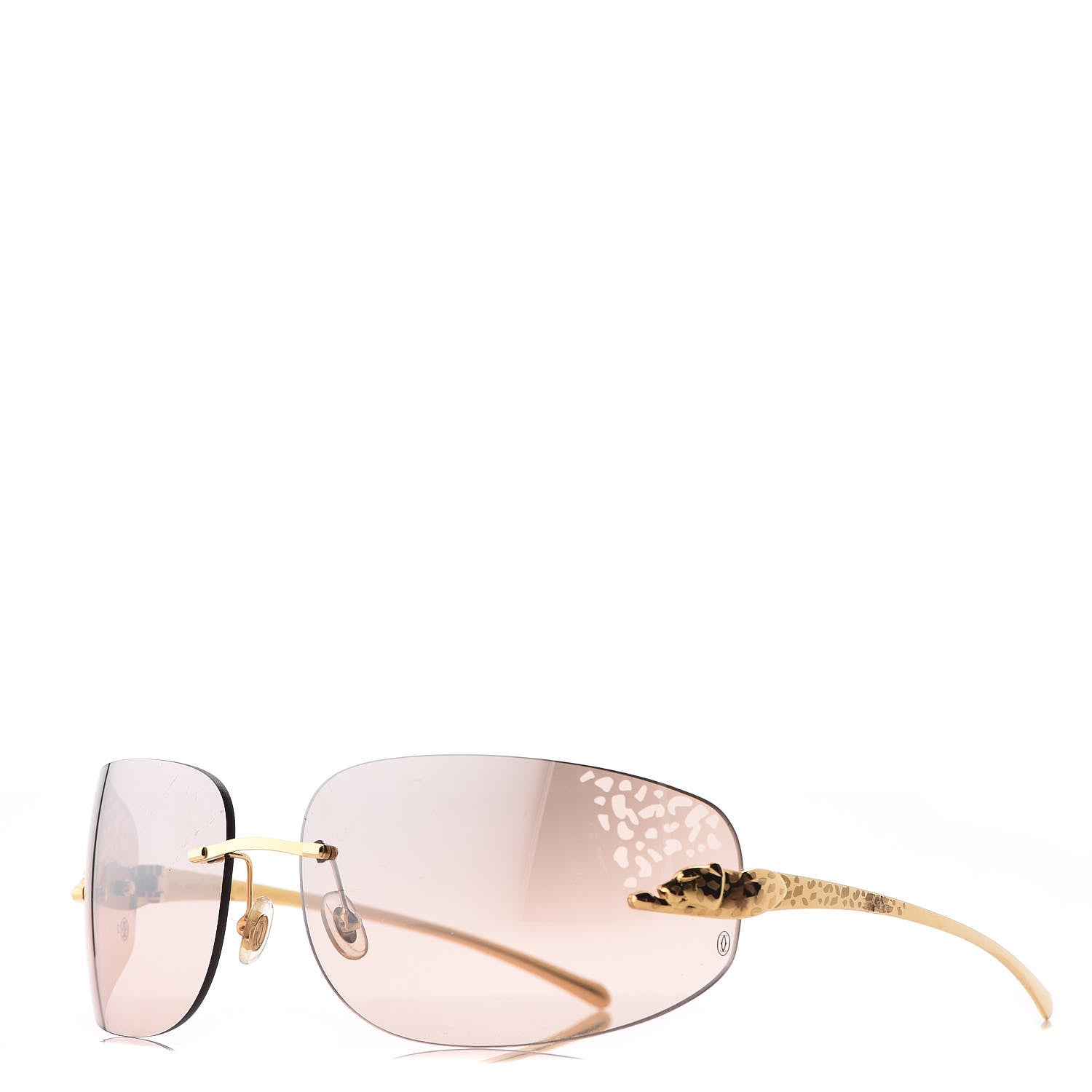 Cartier Panthere De Shield Sunglasses Gold 1 of 7