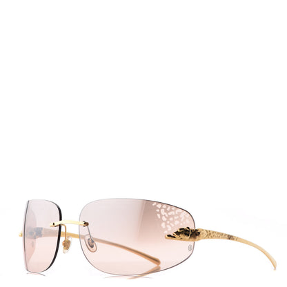 Cartier Panthere De Shield Sunglasses Gold 1 of 7