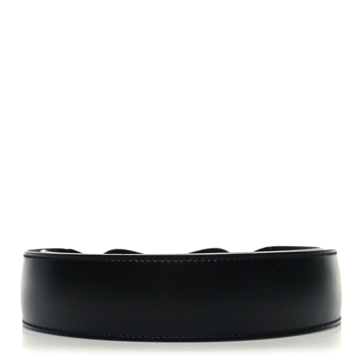 Efesto Leather Horsebit 25mm Belt 95 38 Black