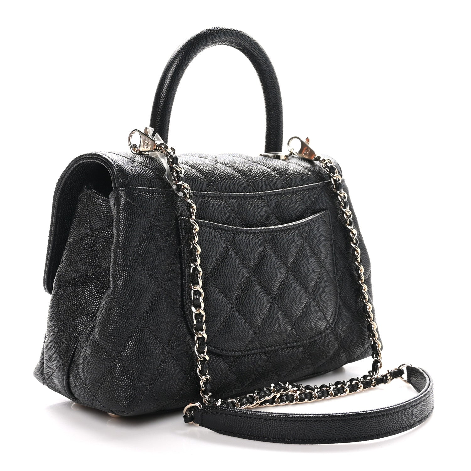 Chanel Caviar Quilted Mini Coco Handle Flap Black 3 of 11