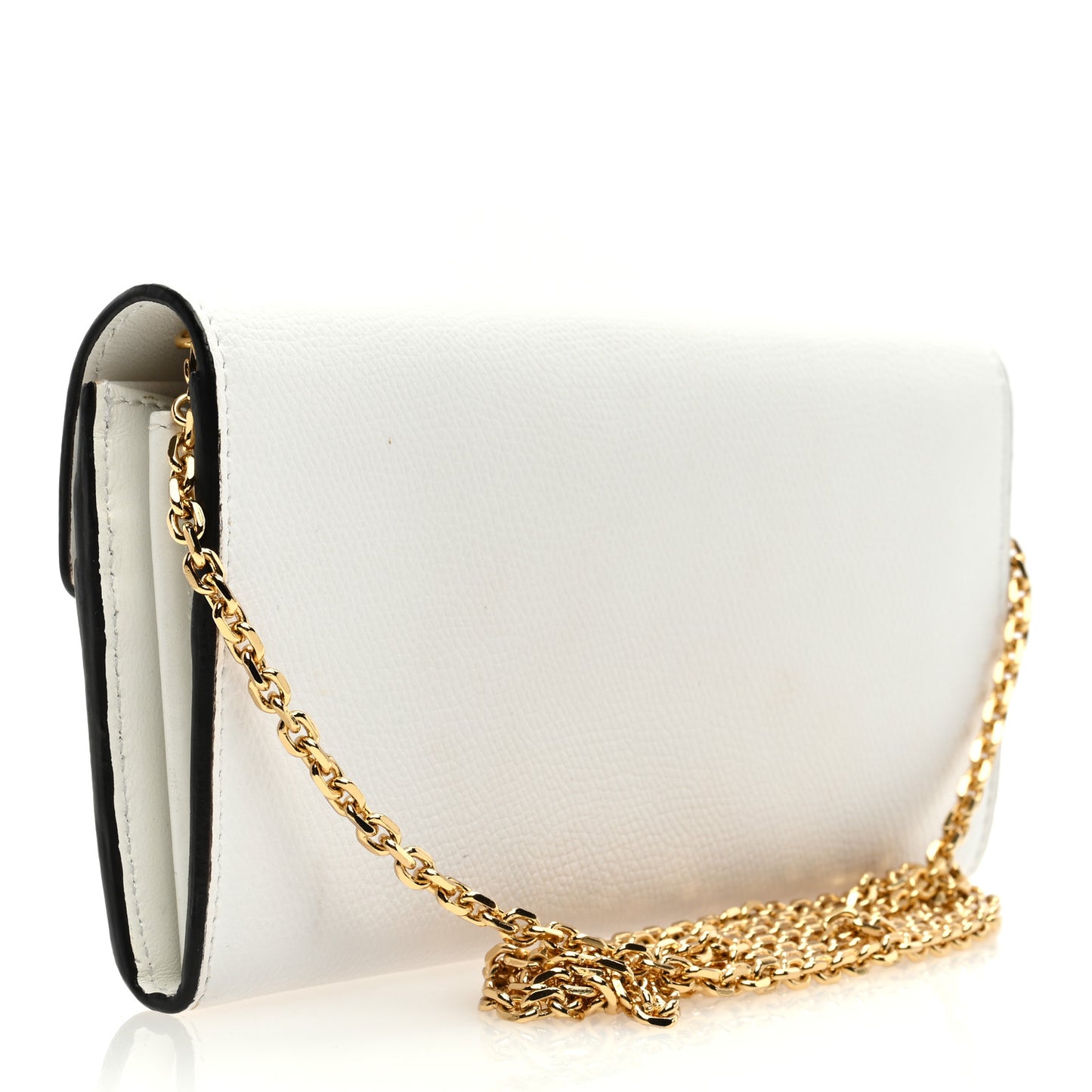 Vitello Cruise F is Fendi Continental Envelope Wallet on Chain White Ottico