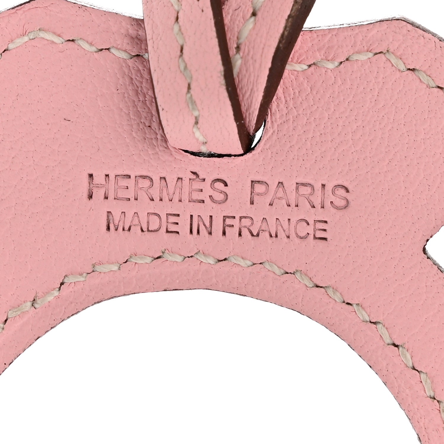 Hermes Swift Paddock Horseshoe Bag Charm Rose Sakura 3 of 4
