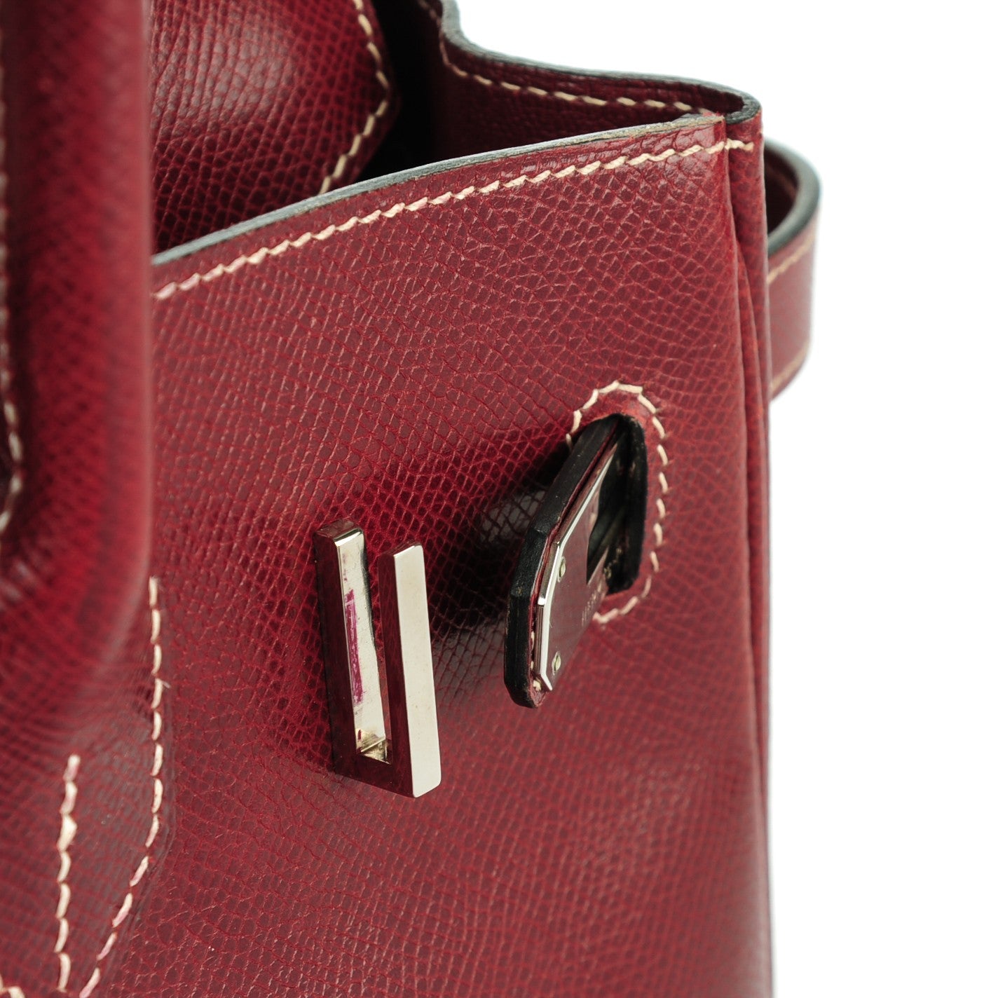 Hermes Veau Lisse Birkin 30 Rouge H 19 of 26