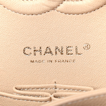 Chanel Caviar Quilted Medium Double Flap Beige Clair 6 of 9