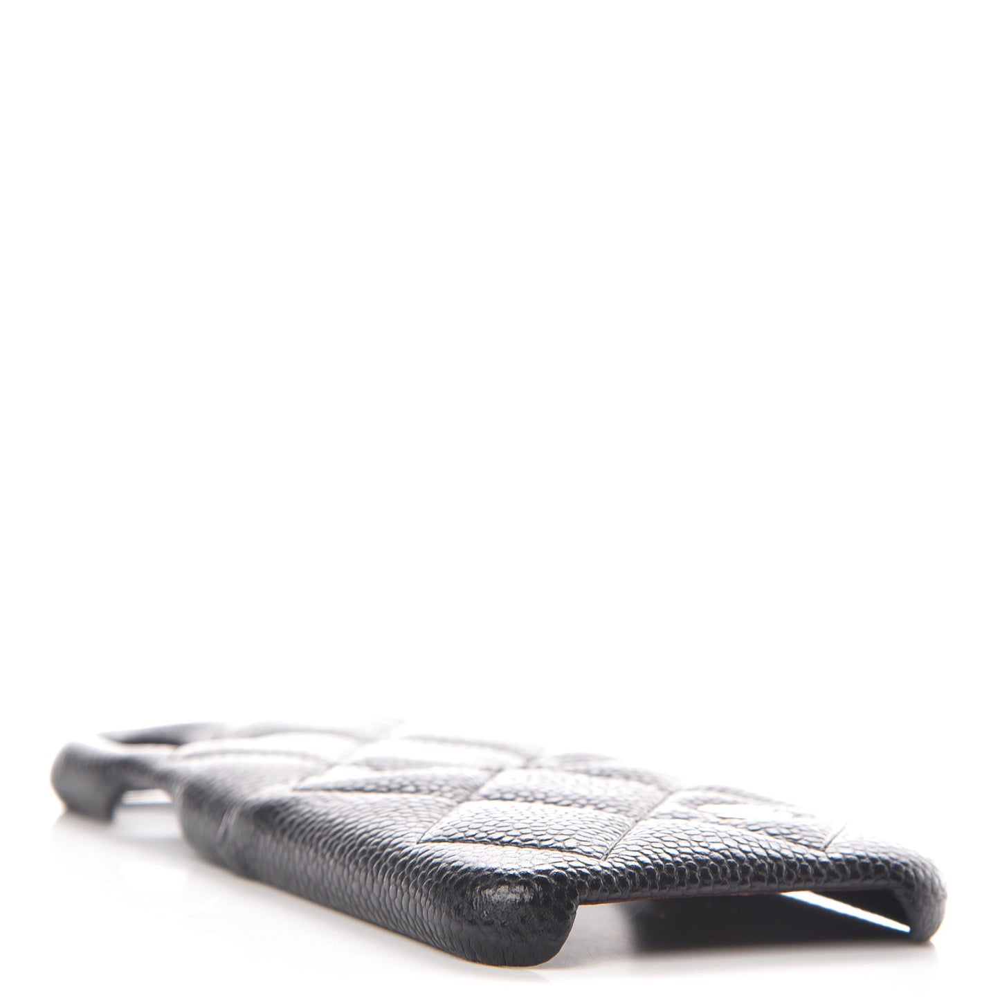 Caviar Quilted iPhone X Coco Tech Case Black