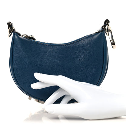 Fendi Vitello Grace Matte Nano Fendigraphy Hobo Charm Mirto 2 of 10
