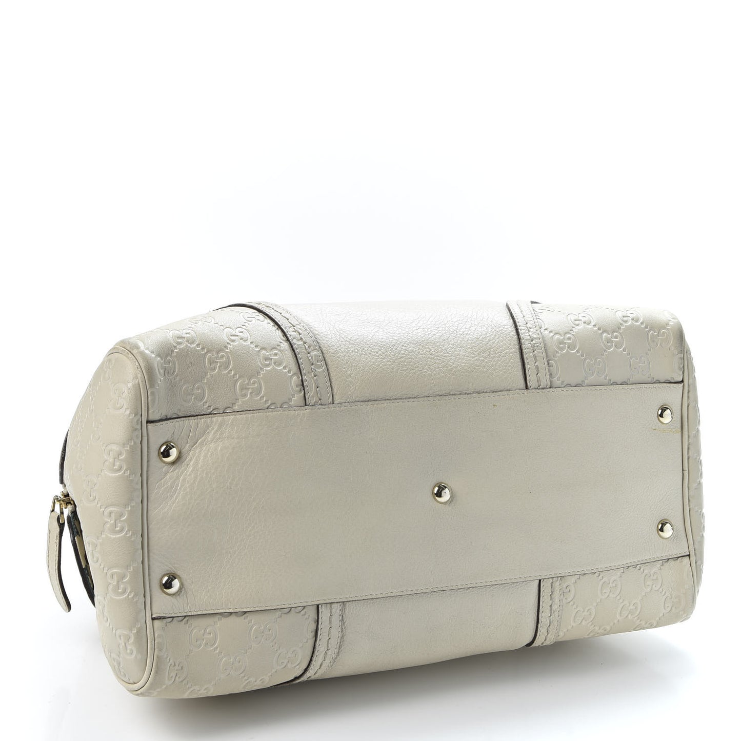 Guccissima Signoria Large Dome Bag Off White