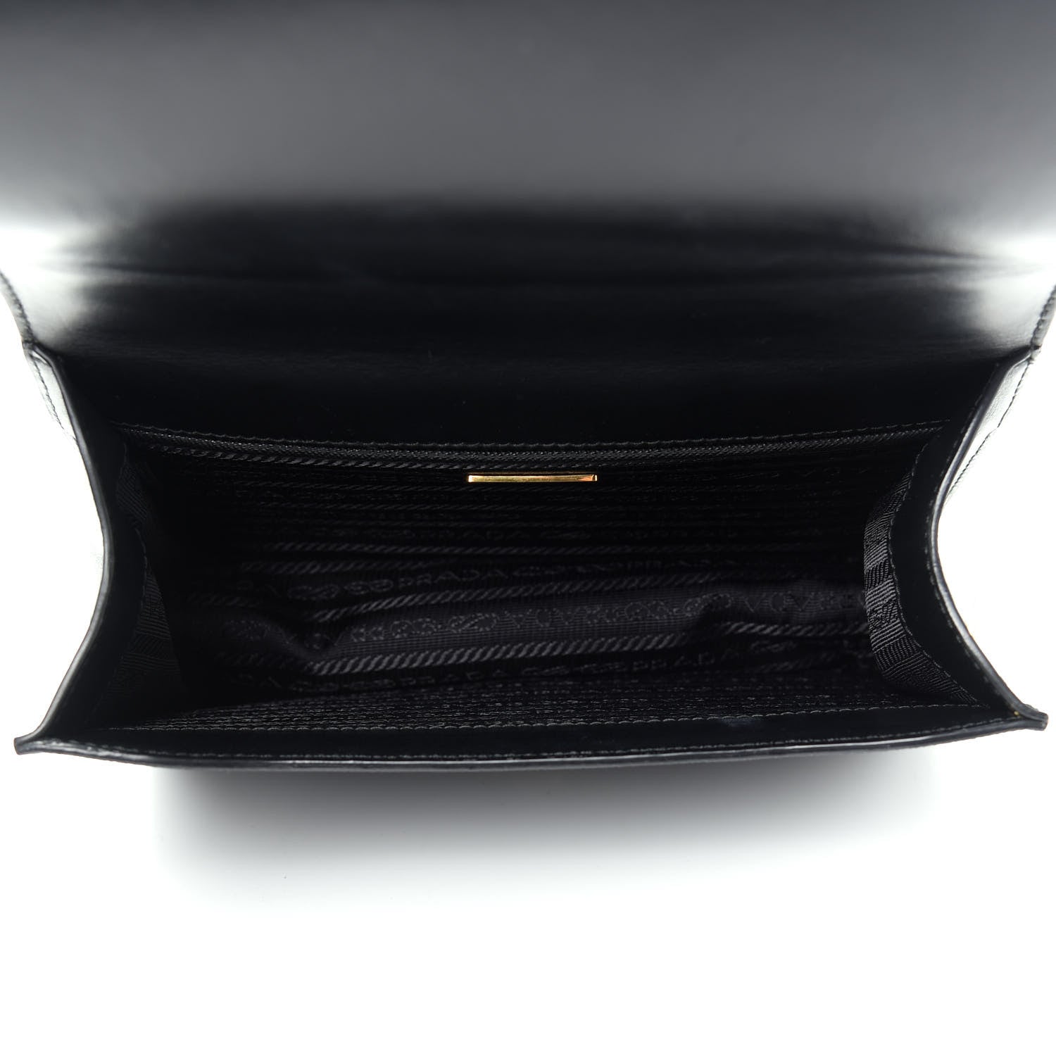 Prada Saffiano Soft Calfskin Chain Crossbody Bag Black 5 of 8