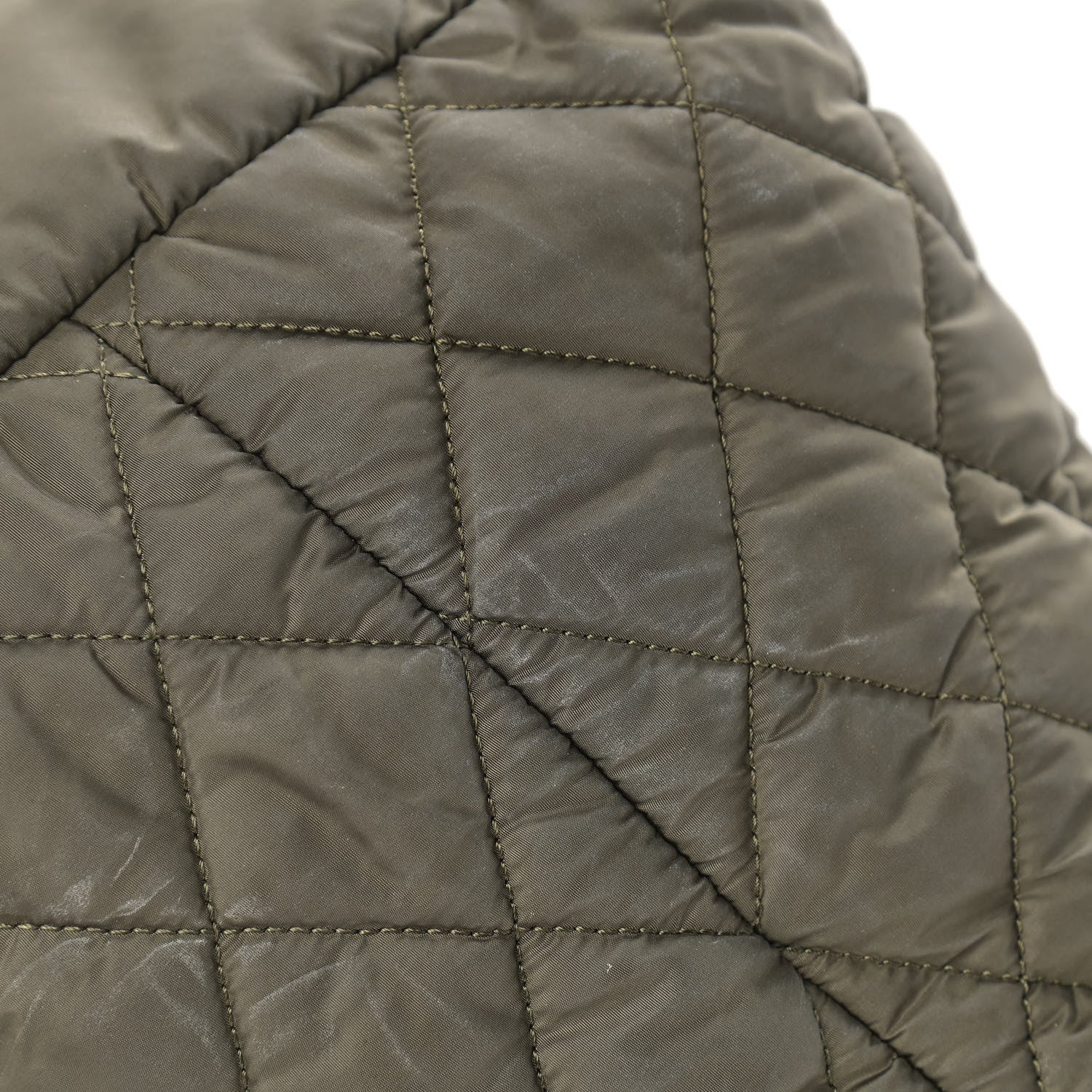 Chanel Nylon Quilted Large Coco Cocoon Tote Khaki 11 of 19