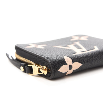 Louis Vuitton Empreinte Monogram Giant Zippy Coin Purse Black Beige 6 of 11