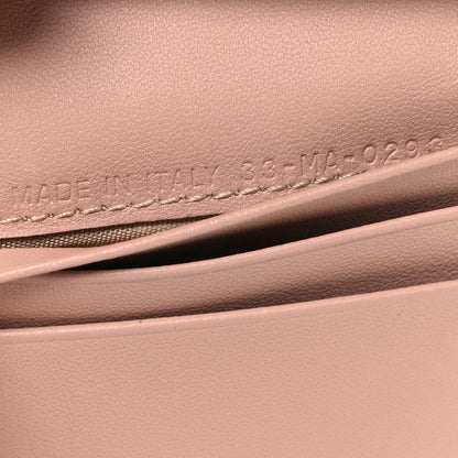 Christian Dior Lambskin Cannage Mini Lady Dior Wallet Rose Des Vents 7 of 7