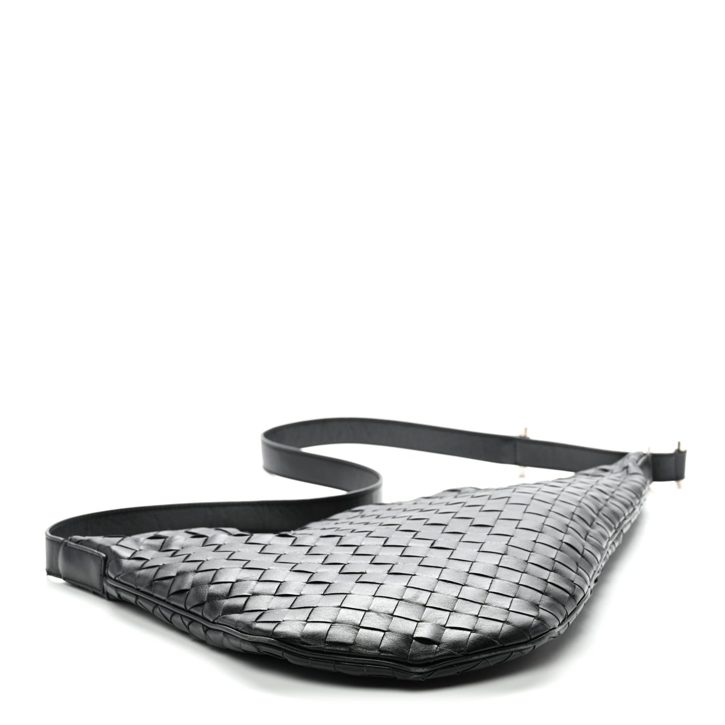 Calfskin Intrecciato Virgule Black