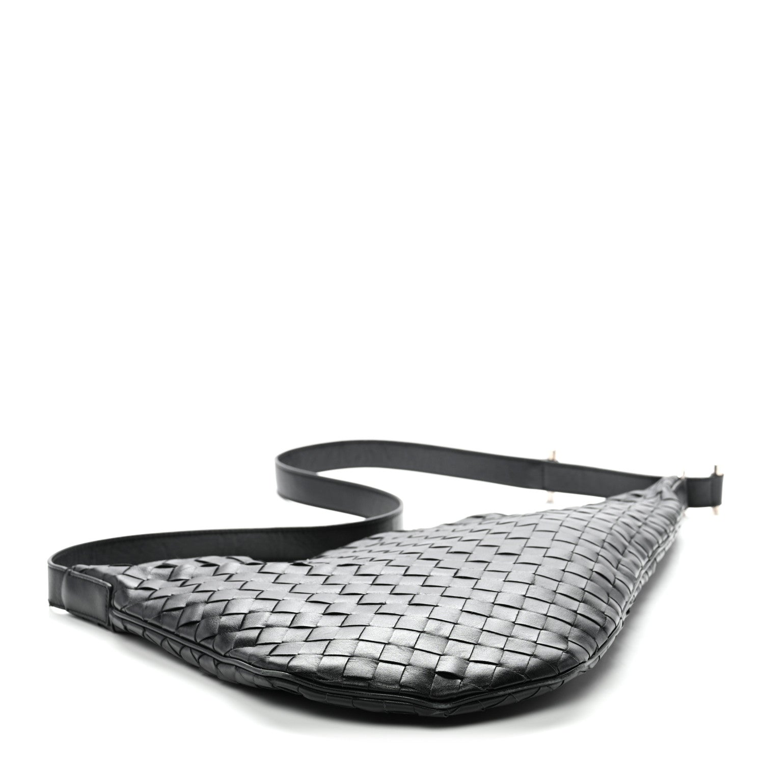 Bottega Veneta Calfskin Intrecciato Virgule Black 4 of 13
