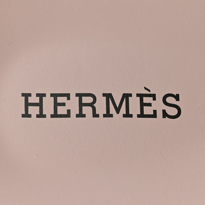 Hermes Suede Goatskin Womens Chypre Sandals 39 Rose Porcelaine 8 of 10