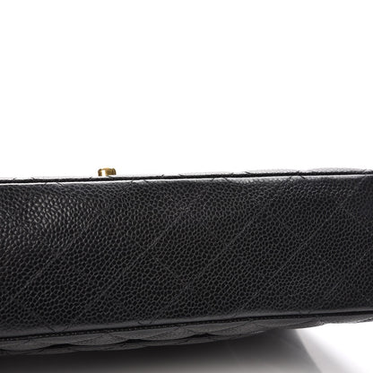 Chanel Caviar Quilted Medium Double Flap Black 11 of 15