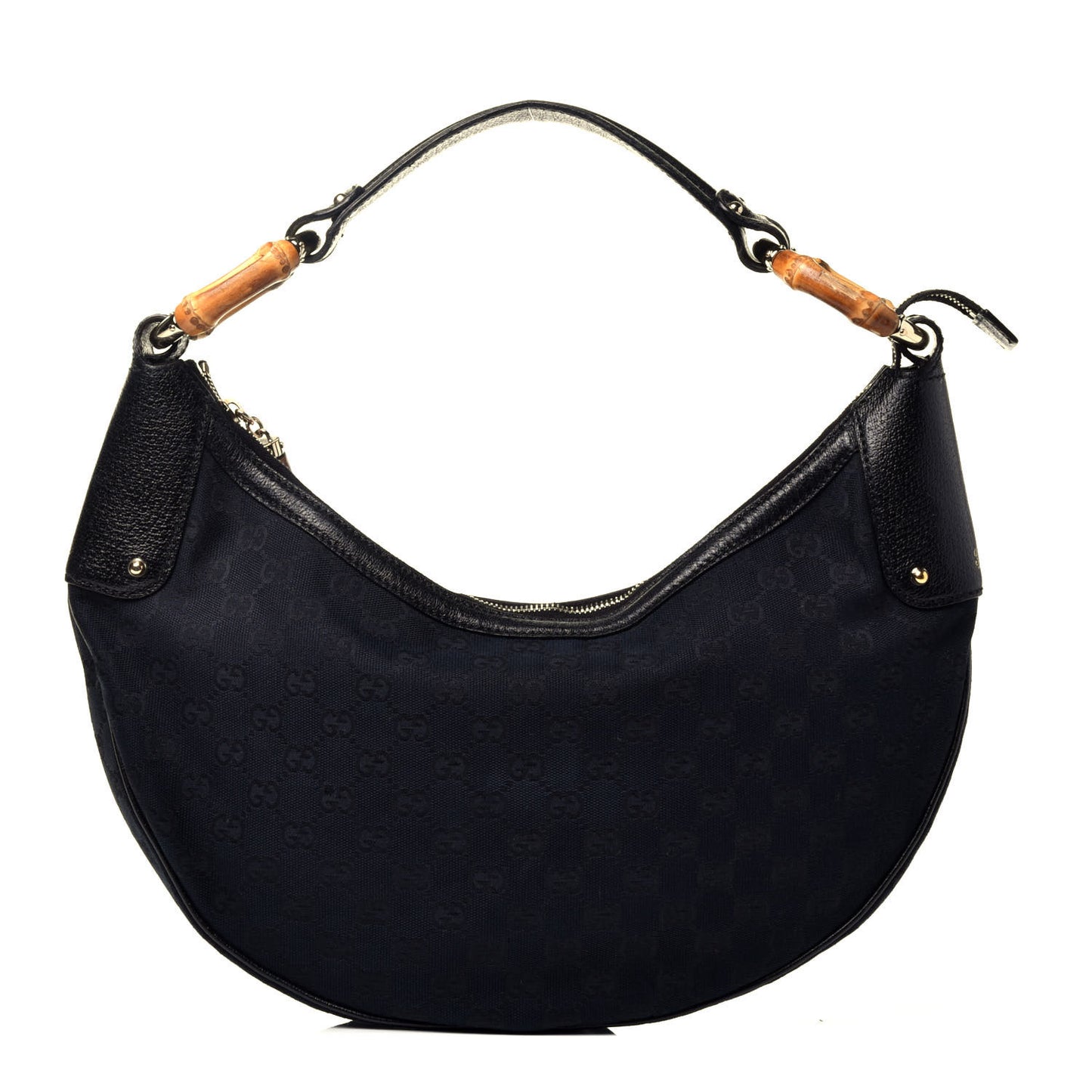 Monogram Bamboo Ring Hobo Black