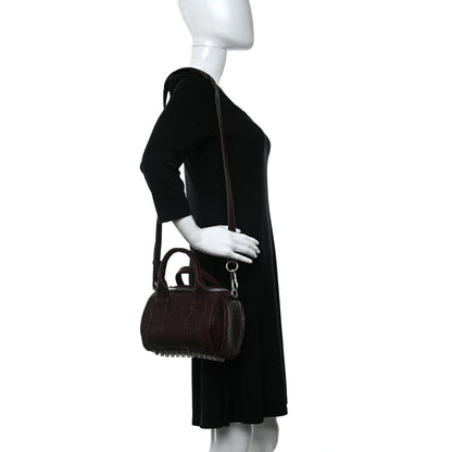 Alexander Wang Pebbled Lambskin Mini Rockie Beet Rhodium Hardware 2 of 9