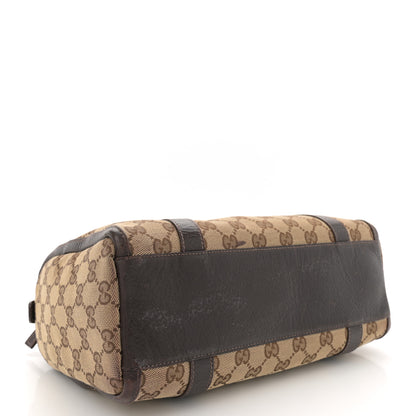 Gucci Monogram Small Abbey Boston Dark Brown 4 of 14