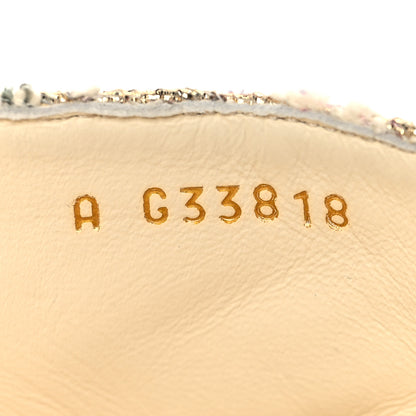 Chanel Tweed CC Mule Sandal 38.5 Gold Multicolor 9 of 10