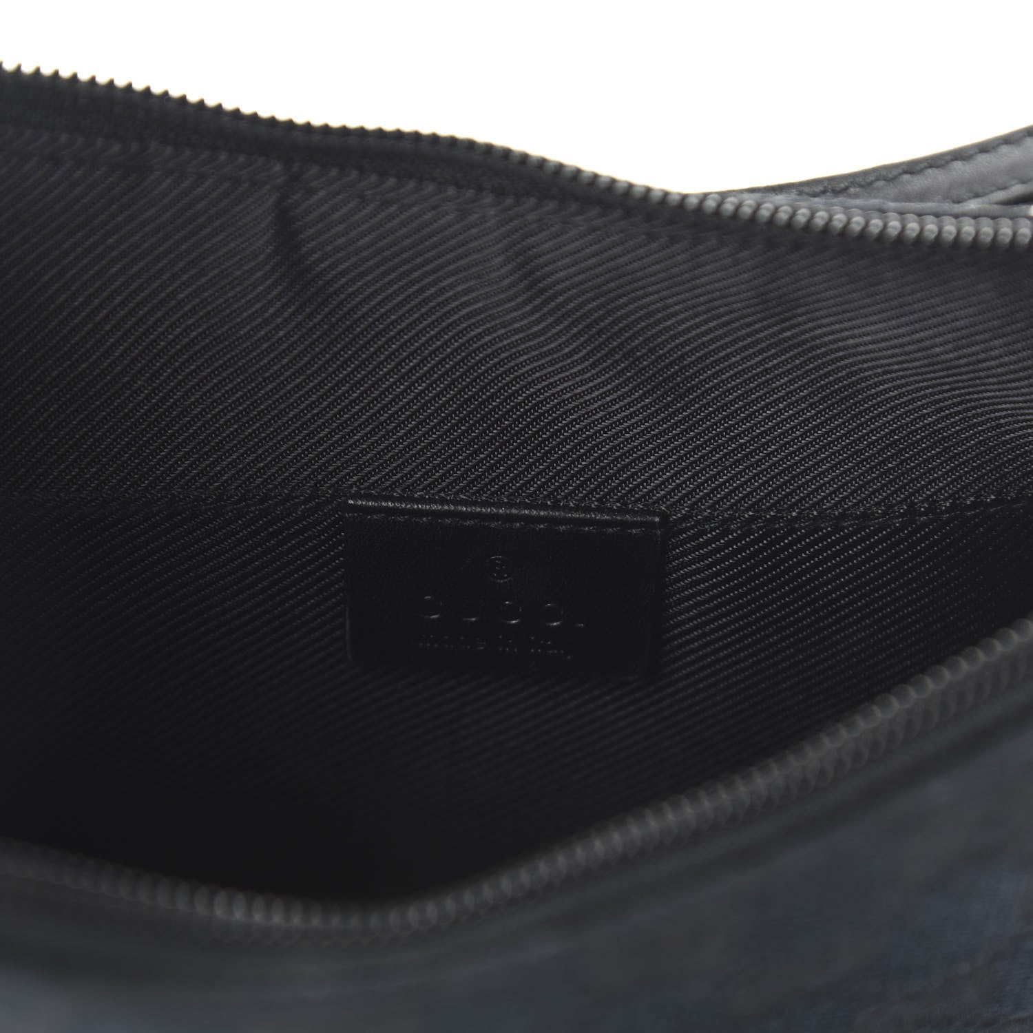 Gucci Denim Monogram Pochette Black 8 of 10