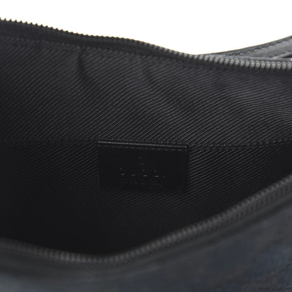 Gucci Denim Monogram Pochette Black 8 of 10