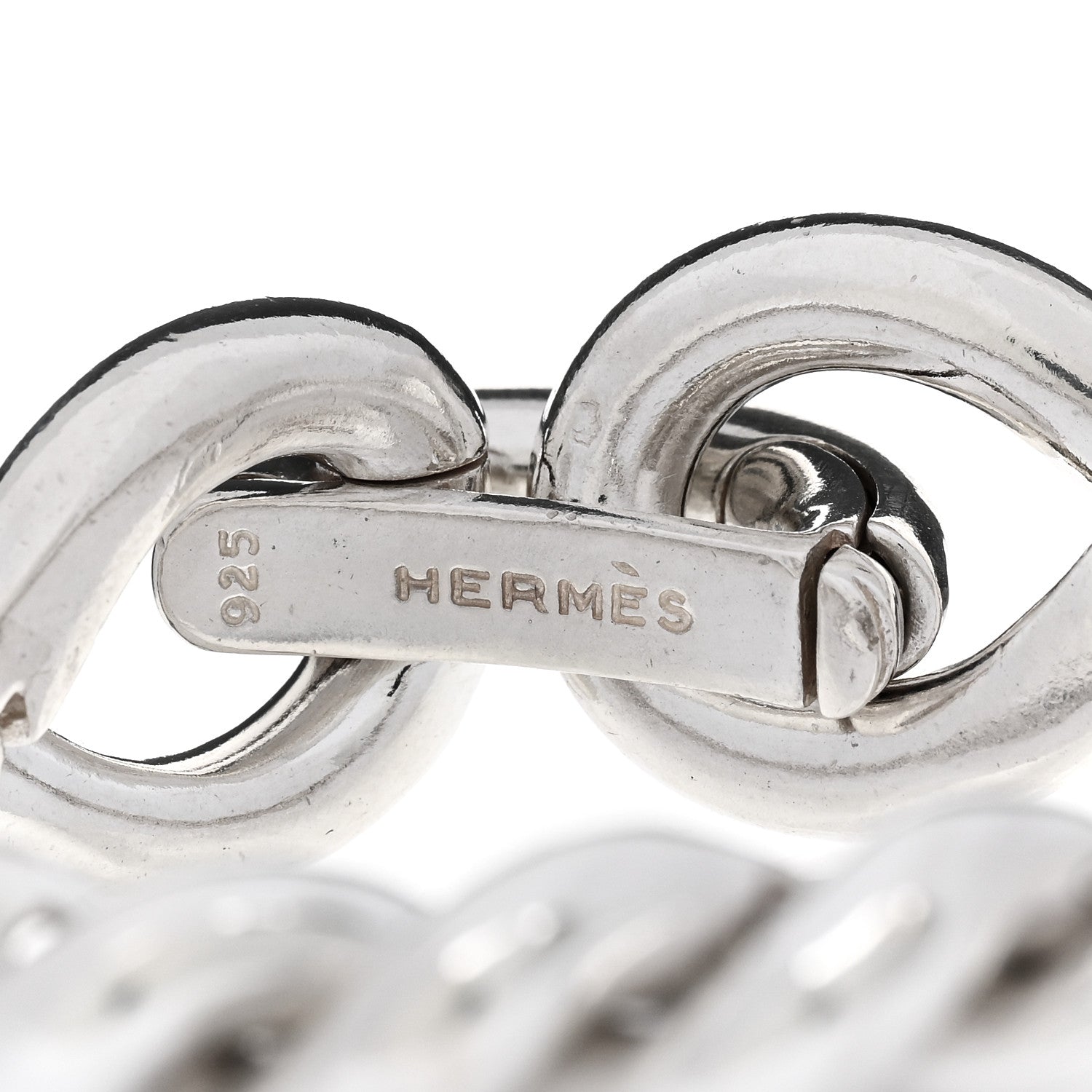 Hermes Sterling Silver MM Torsade Bracelet 3 of 3