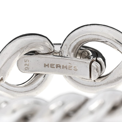 Hermes Sterling Silver MM Torsade Bracelet 3 of 3