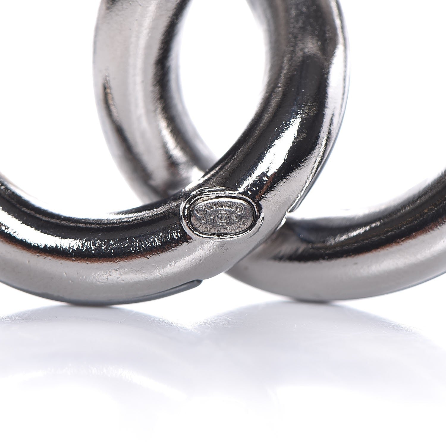 Chanel Ruthenium CC Brooch Pearly Grey 4 of 5
