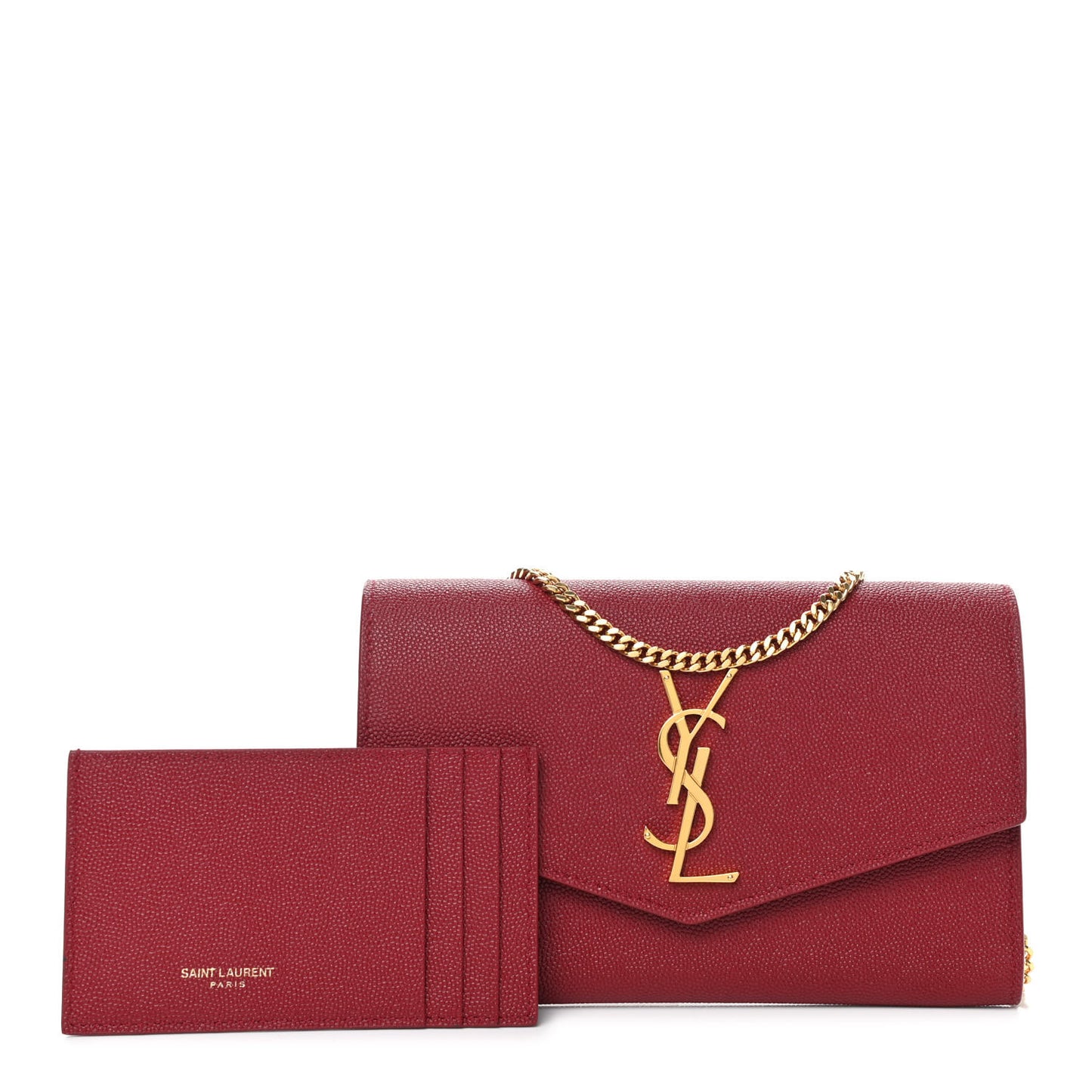 Grain De Poudre Uptown Chain Wallet Red