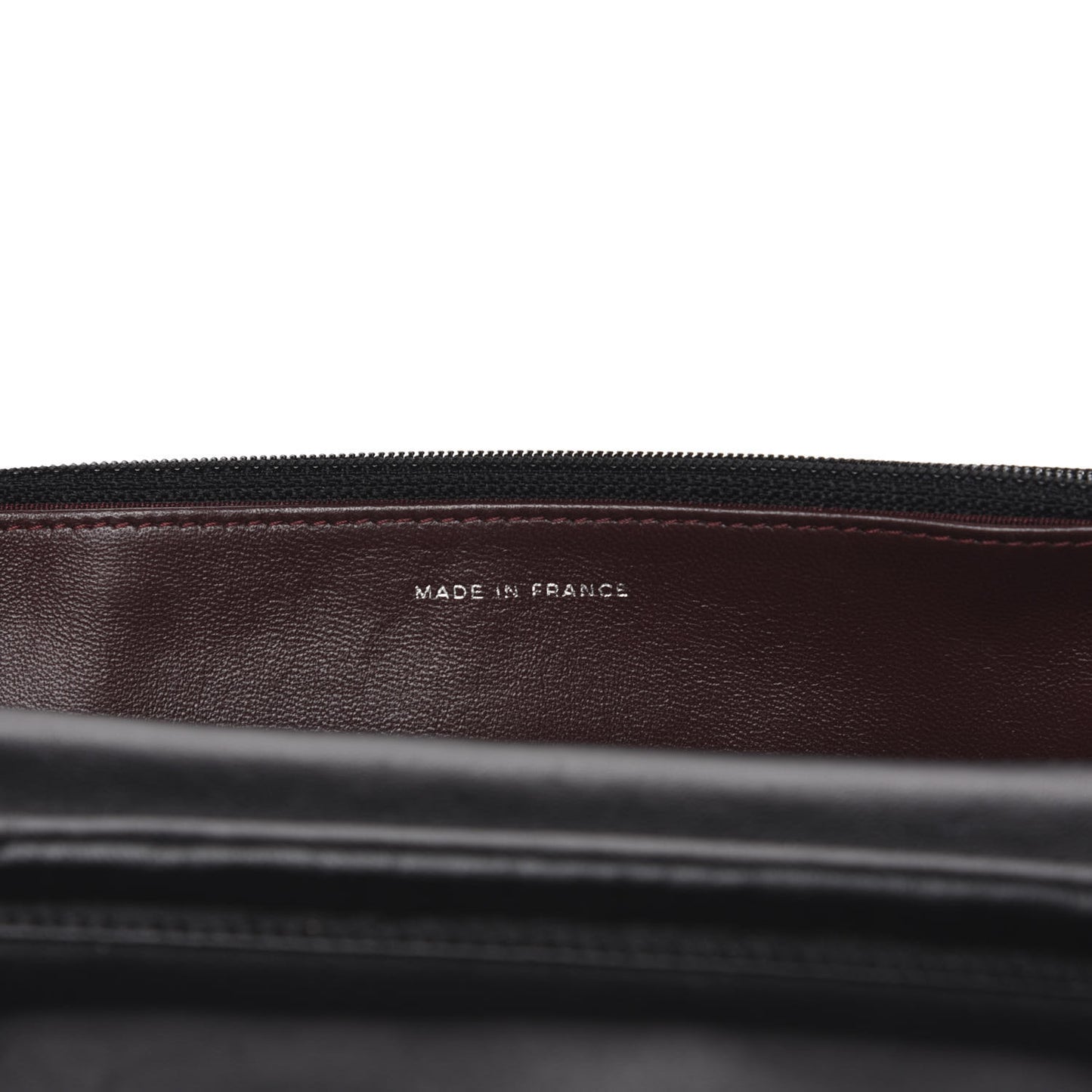 Lambskin Quilted Wallet On Chain WOC Black