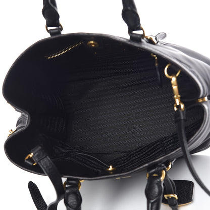 Prada Tessuto Nylon Vitello Daino Tote Black 5 of 10