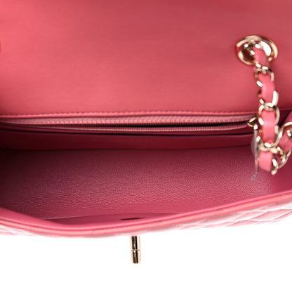 Chanel Lambskin Quilted Valentine Charms Mini Rectangular Flap Pink 5 of 10