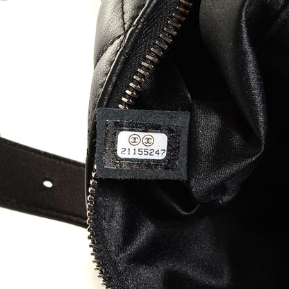 Chanel Lambskin Quilted CC Banane Waist Bag Black 8 of 8