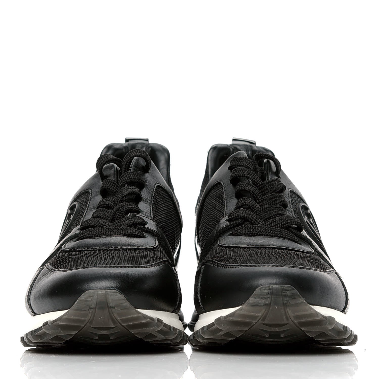 Louis Vuitton Calfskin Run Away Sneakers 36 Black 2 of 5