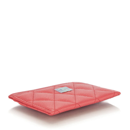 Chanel Caviar Quilted Card Holder Dark Pink 4 of 7