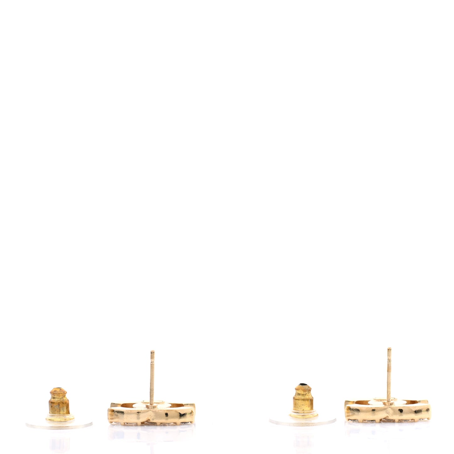 Crystal CC Earrings Gold