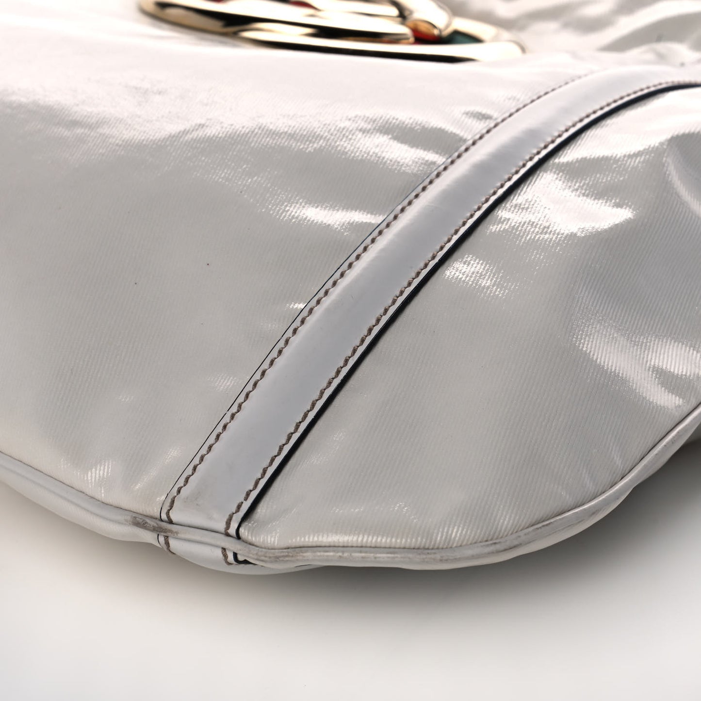 Dialux Medium Britt Shoulder Bag Off White