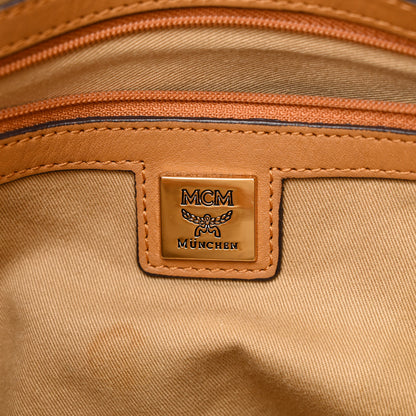MCM Visetos Medium Essentials Shopper Tote Cognac 6 of 15