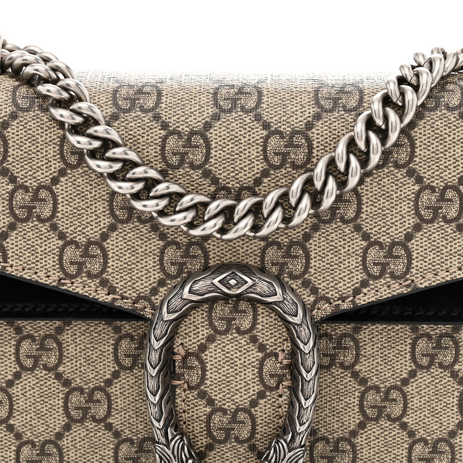 Gucci GG Supreme Monogram Mini Dionysus Shoulder Bag Black 8 of 10