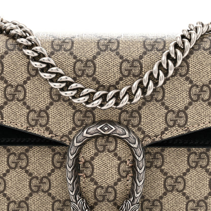 Gucci GG Supreme Monogram Mini Dionysus Shoulder Bag Black 8 of 10