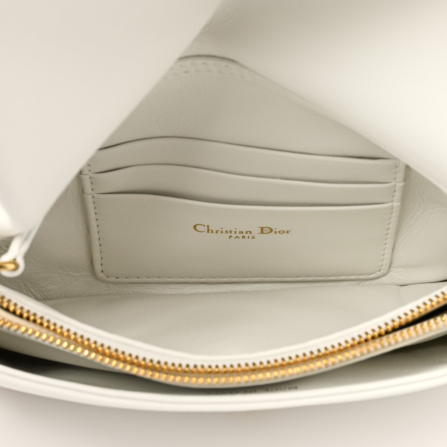 Christian Dior Lambskin Macrocannage Mini Dior Caro Bag White 4 of 9