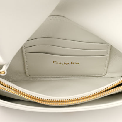 Christian Dior Lambskin Macrocannage Mini Dior Caro Bag White 4 of 9