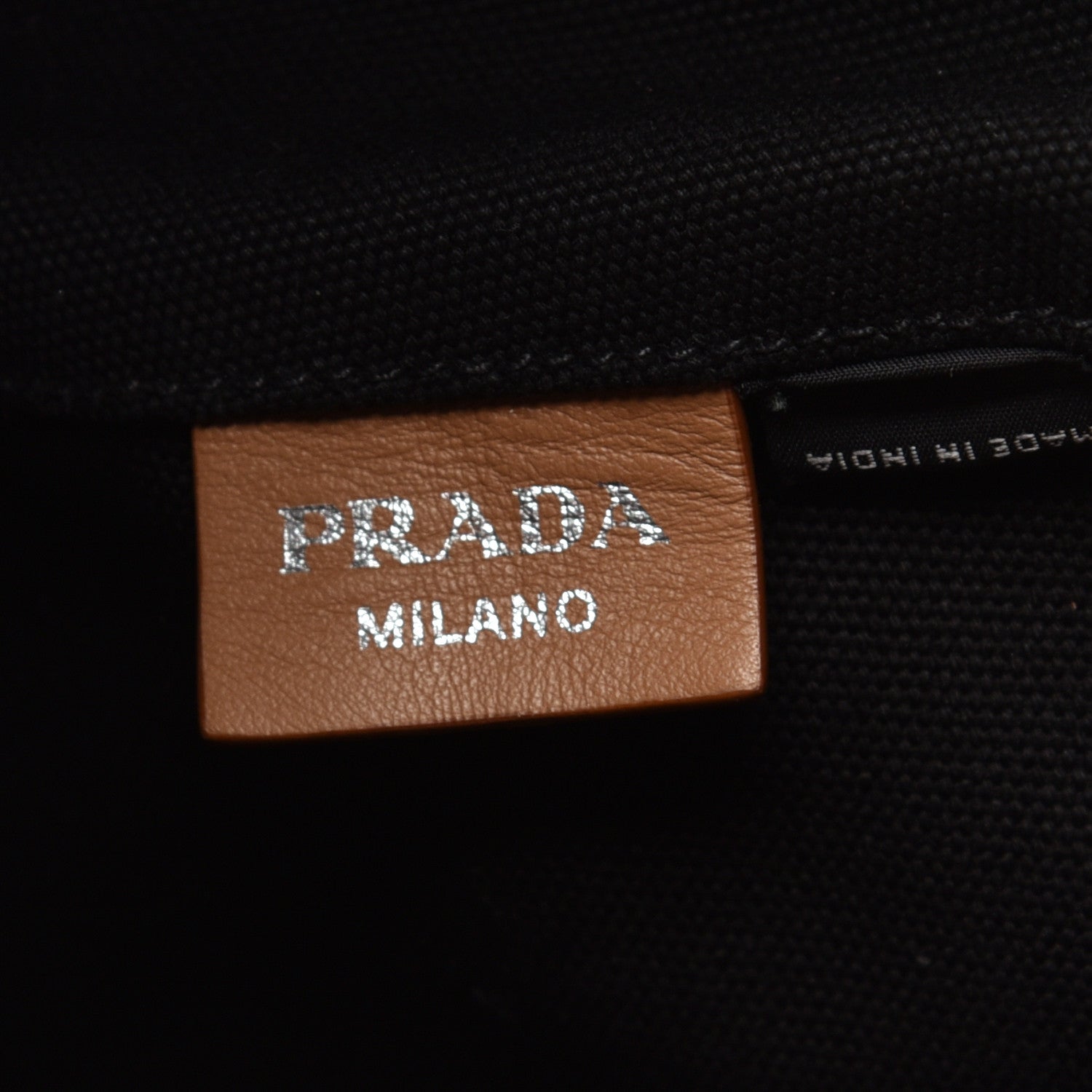 Prada Canapa Logo Bucket Tote Black 6 of 8