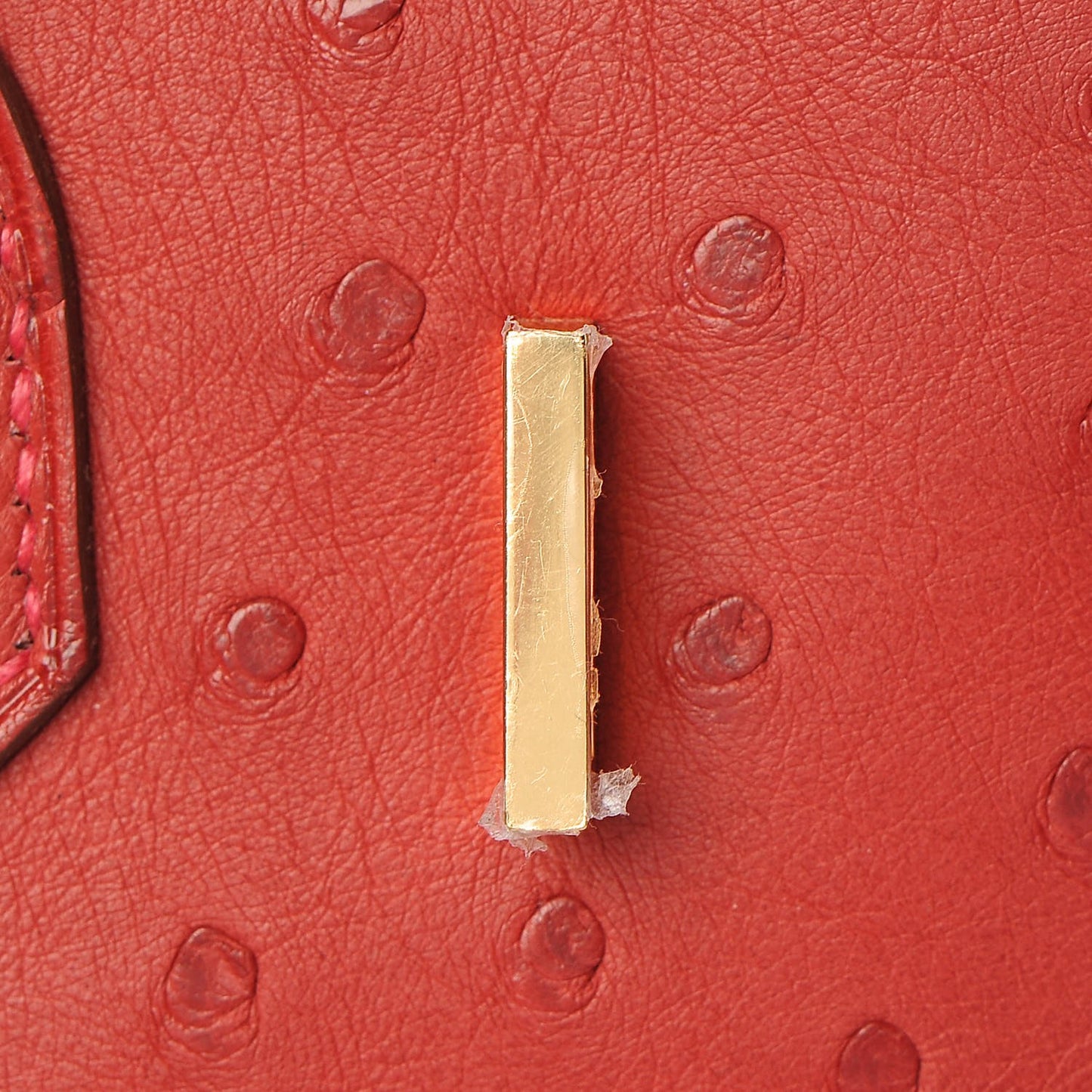 Ostrich Birkin 30 Rouge Vif
